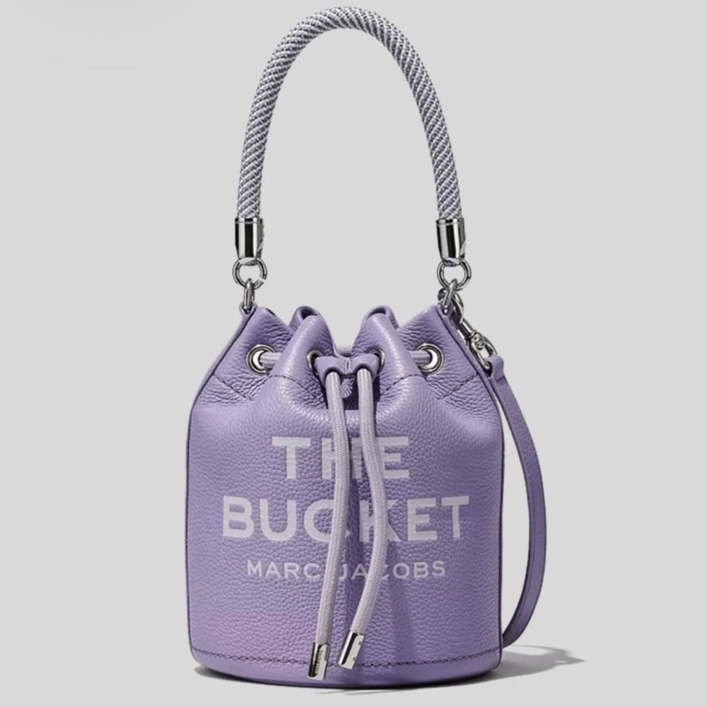 Marc Jacobs Purple Mini Bucket Bag with Silver Hardware